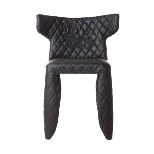 Image 1 of 2x Moooi Monster Chair - Schwarzes Leder