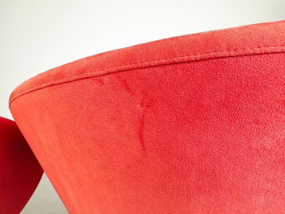 Image 1 of 2x Fauteuil Original Fora Form Loop Johan Verde en velours rouge