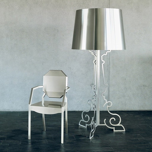 Lampada da terra vintage francese in stile barocco parigino, taglia XL, 3 pezzi – Kartell, vloerlampen, Other, Metal