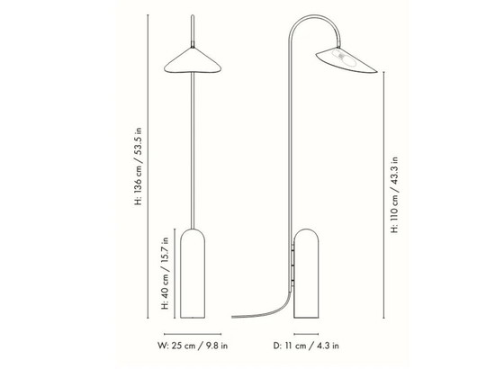 Image 1 of Arum Floor Lamp Black / FERM LIVING