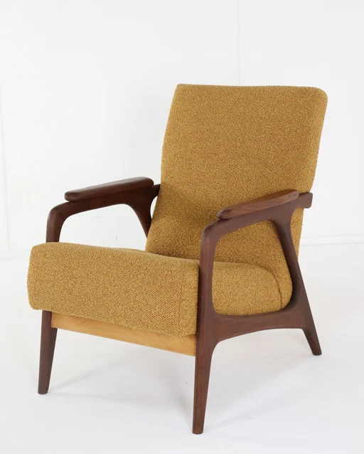 Fauteuil 'Soyen' Opnieuw Gestoffeerd Vintage