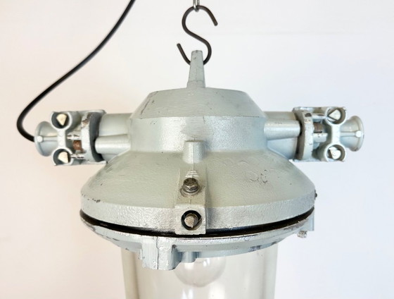 Image 1 of Grey Industrial Cast Aluminium Explosion Proof Light, 1970s