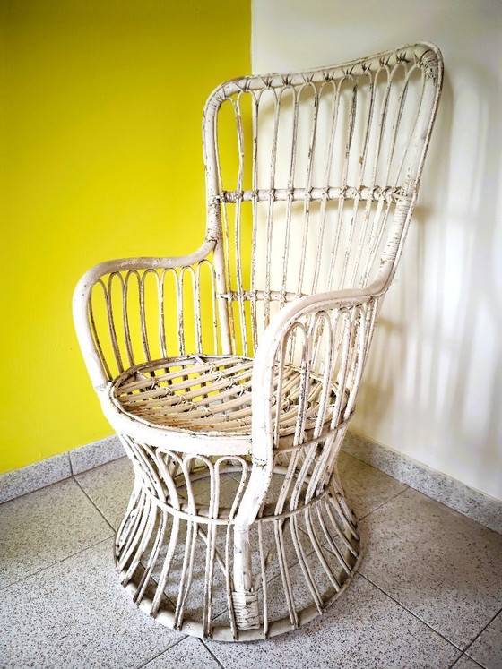 Sillón de ratán estilo shabby chic, estilo Emmanuelle – Sillones, Wicker, Rattan (photo 4 of 11)