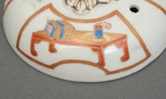 Image 1 of antieke Japanse porseleinen theepot Imari-ware