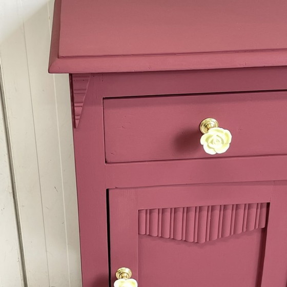 Image 1 of Brocante francese Antico Restyle Bordeaux Comodino