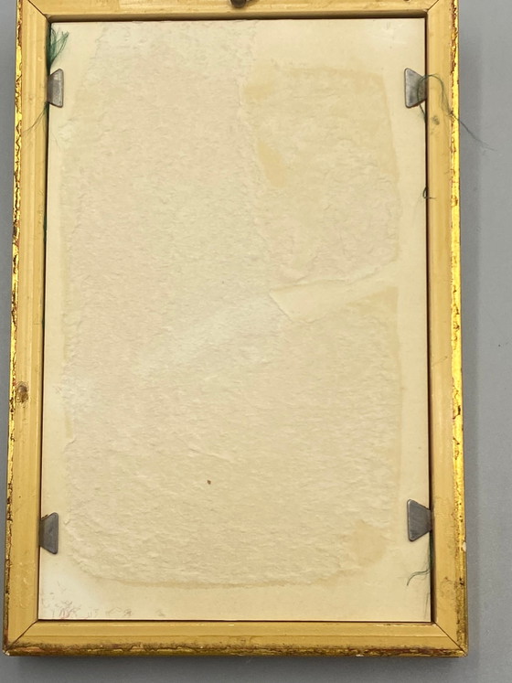 Bassorilievo Vergine con Bambino, cornice dorata e velluto verde, lavorazione italiana. – Oggetti decorativi (photo 3 of 5)