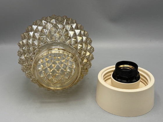 Image 1 of Vintage ceiling lamp in cut glass
