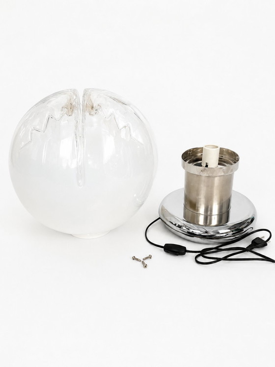 Image 1 of XXL Murano Table Lamp Attributed to Toni Zuccheri for AV Mazzega 70s