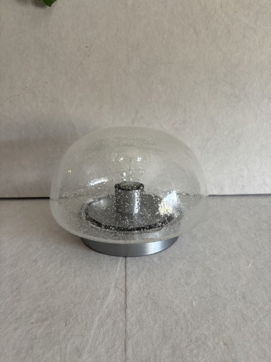 Image 1 of Lampada vintage Hillebrand in vetro a bolle, stile era spaziale, anni '60/'70