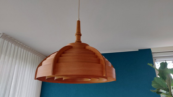 Image 1 of Vintage Lamella Pendant Lamp H.A. Jakobsson 1960's