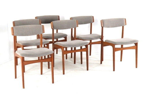 Set 6 Thorsø Stole- og Møbelfabrik stoelen vintage Deens