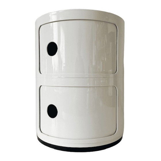 Image 1 of Vintage mid-century space age Kartell cabinet Anna Castelli Ferrieri 1970's