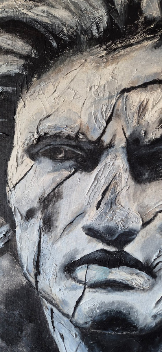 Silence in Stone - Acrylic on Linen Canvas – Paintings & Drawings (photo 5 of 6)