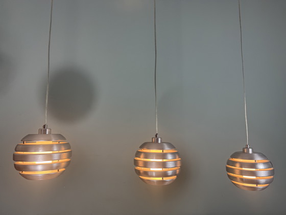 Image 1 of Sweeping retro Space Age Mercur pendants from Eglo,