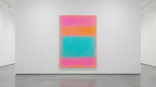 Exclusive Contemporary Art – Neon Farbfeldmalerei auf 5 mm Acrylglas 80 × 120 cm