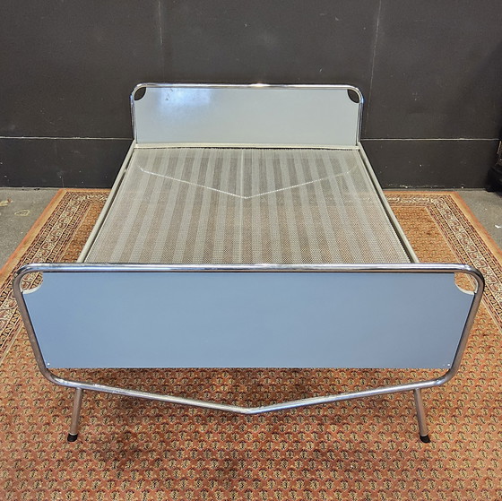 Image 1 of Vintage (1950s) Blue Auping Bedroom Set (Wim Rietveld) Mid Century Bedroom Set