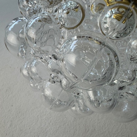 Image 1 of LOT 3 ANCIENNE APPLIQUES EN VERRE BULLE  vintage