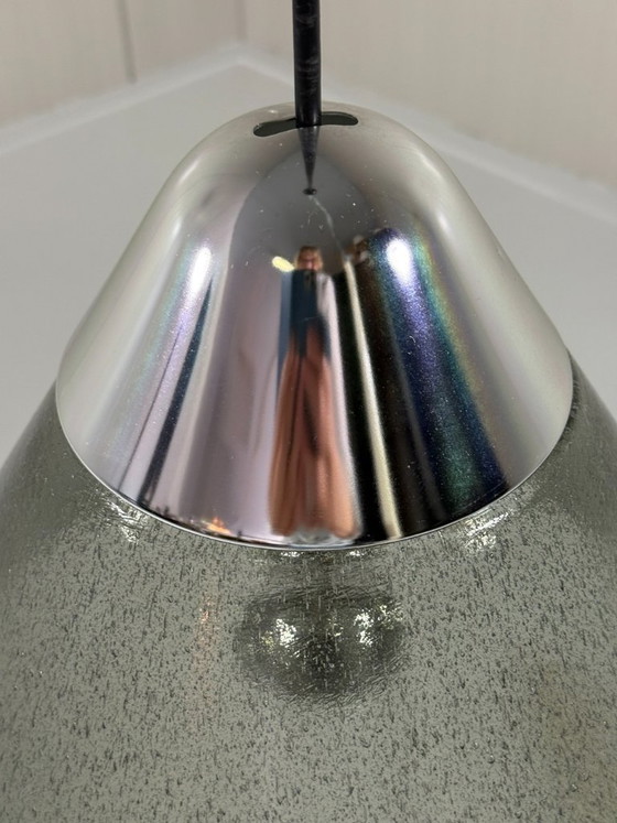 Peill & Putzler Konische Glas-Pendelleuchte, Deutschland – Pendelleuchten, Chrome (photo 9 of 20)