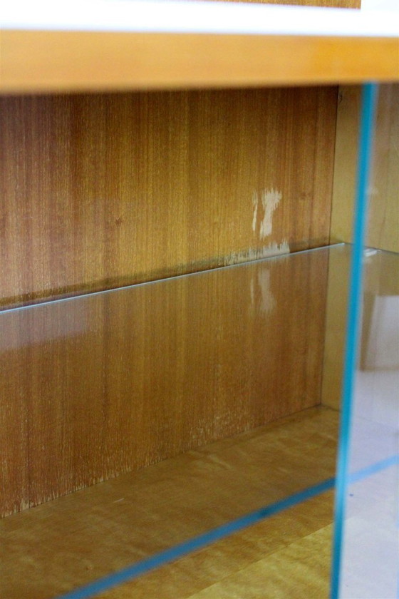 Image 1 of Modular Desks with White Glass Tops by Mojmir Pozar for Up Závody, 1960s, Set of 3