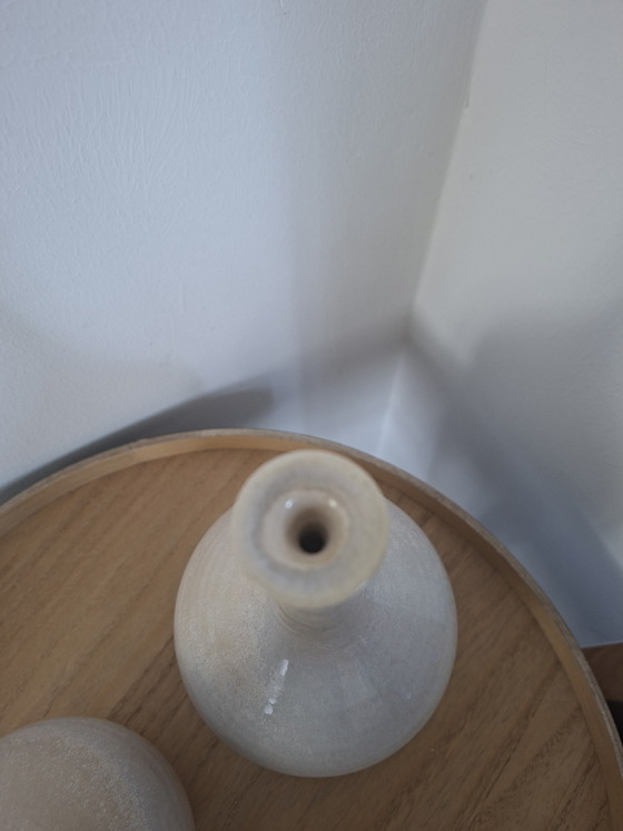 Image 1 of Titel: Prachtige set Gubbels Helden vazen - Mid Century - Model 902 - Puntgaaf