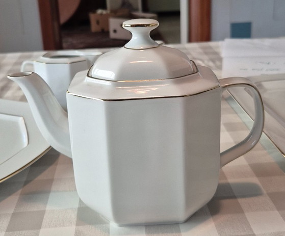 Servizio da caffè ottagonale, Retsch & Co, Servizi da tavola, Oro, Porcellana, Dorato (foto 5 di 5)