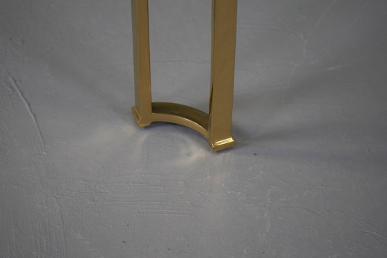 Image 1 of Grande table basse vintage en bronze et verre, signée Peter Ghyczy, Allemagne, années 1970