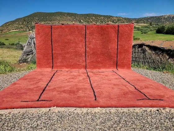 Grandissimo tappeto Mrirt Marocchino rosso terracotta 400x400 cm – Tappeti, Lana, Cotone, Modern (photo 13 of 13)
