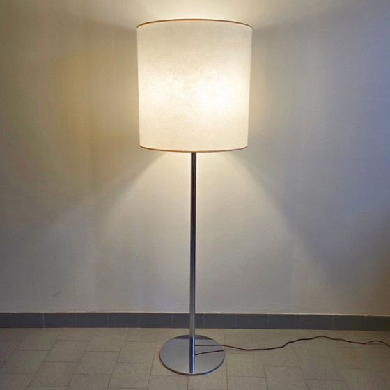 Image 1 of Vintage Swisslamps-International vloerlamp uit de jaren 70, gemaakt van verchroomd staal.