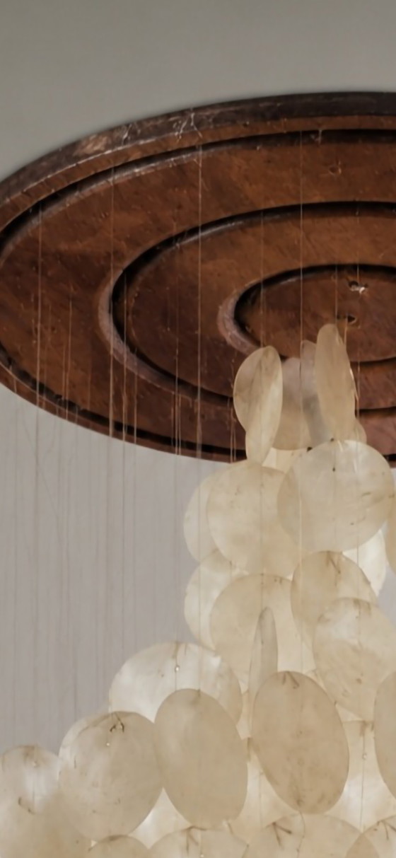 Lampada vintage a conchiglia Capiz – Plafoniere, Other (photo 4 of 5)