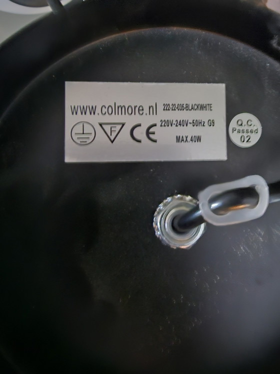 Image 1 of Colmore Sputnik kroonluchter – 15 glazen bollen – zwart metaal – Ø46 cm