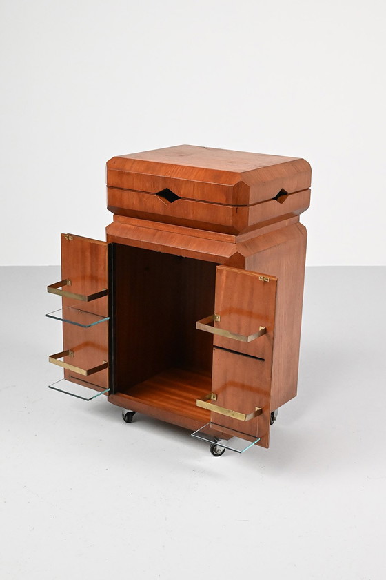 Image 1 of Bijzonder teak ‘fliptop’ barretje