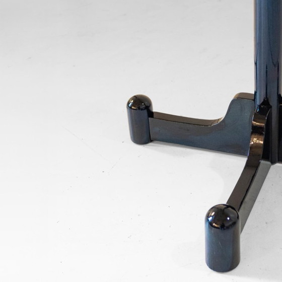 Image 1 of 1x Italienische Moderne Garderobe aus dunkelgrün glasiertem Holz aus den 1970er Jahren