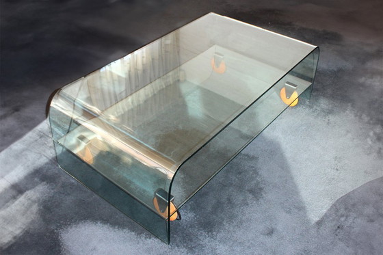 Image 1 of table basse design en verre