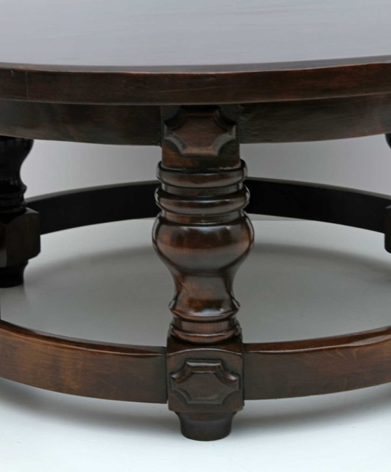 Image 1 of 20th Century Louis XIII Style Walnut Coffee Table