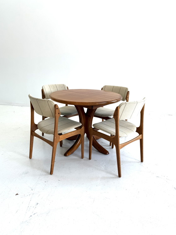 Table à manger extensible vintage, Arebbo Møbler '70 – Tables de salle à manger, Wood, Metal (photo 7 of 13)