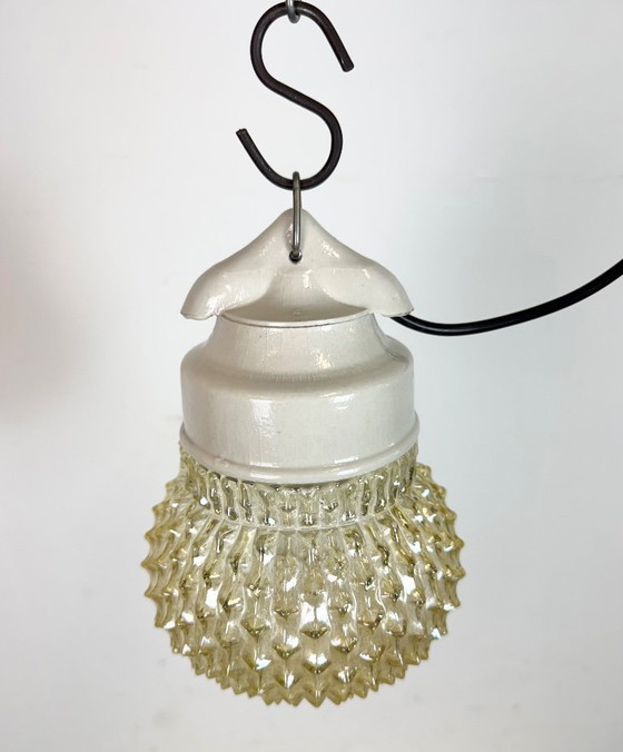 Image 1 of Vintage witte porseleinen hanglamp, jaren 70