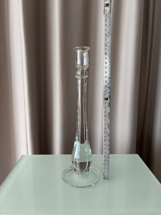 Candelabro alto vintage in vetro soffiato a mano – Portacandele, Glass (photo 2 of 7)