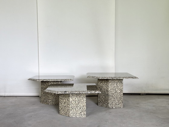 Image 1 of Set of marble coffeetables