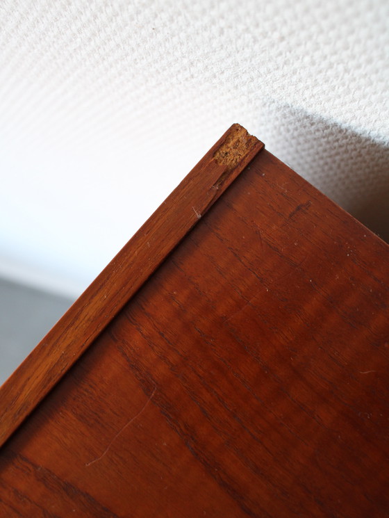 Image 1 of Libreria vintage danese con ribalta in teak