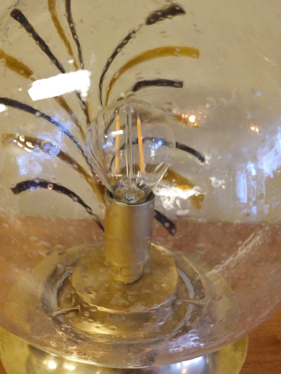 Image 1 of Vintage Murano Table Lamp Desk Lamp Table Lamp Brass