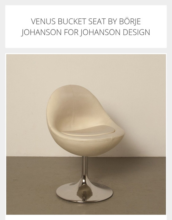 Image 1 of 6x Venus swivel chairs Börje Johanson - Space age 60s