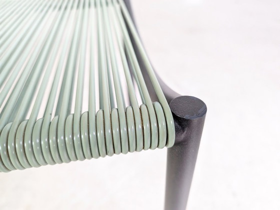Image 1 of Sedia vintage Lila Hunter XO Philippe Starck in fibra di vetro e metallo turchese