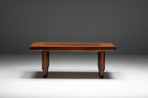 Art-Deco-Esstisch aus Parkett – 1930er Jahre