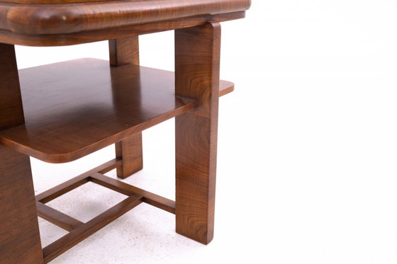 Image 1 of Quadratischer Art-Déco-Tisch aus den 1950er Jahren, Polen.