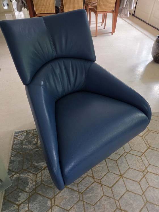 Leolux Solimy Armchairs including ottoman – Leather (photo 3 of 9)
