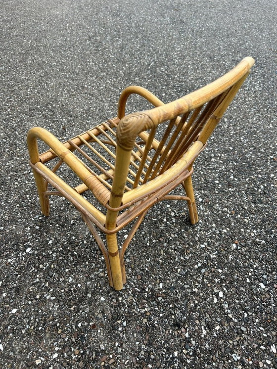 Image 1 of Rattanstuhl und Schreibtisch