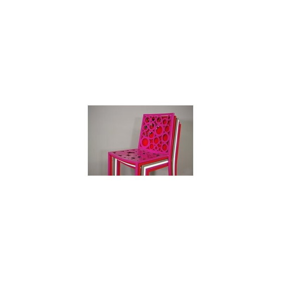 Image 1 of Set of 6 vintage iron Papeete chairs, 1970s