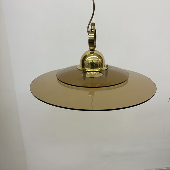 Image 1 of Sölken Leuchten Glass Hanging Lamp, 1970s