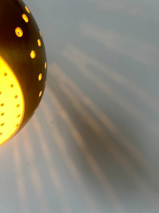 Image 1 of Coppia di applique d'epoca, ottone traforato, Svezia 1960