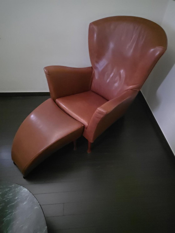 Fauteuil à roulettes Montis avec repose-pieds – Leather (photo 4 of 5)